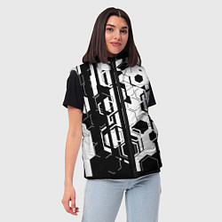 Женский жилет Шесть граней, цвет: 3D-красный — фото 2