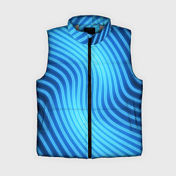 Женский жилет Abstraction neon lines, цвет: 3D-светло-серый