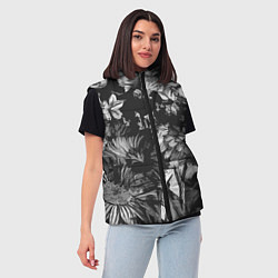Женский жилет Смерть в цветах Дополнение Коллекция Get inspired!, цвет: 3D-светло-серый — фото 2