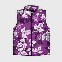 Женский жилет Фиолетовый вьюнок, цвет: 3D-красный