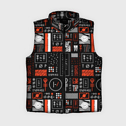 Женский жилет TWENTY ONE PILOTS 21, цвет: 3D-светло-серый