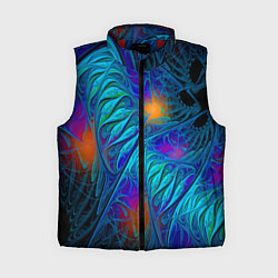 Женский жилет Neon pattern Неоновый паттерн, цвет: 3D-красный