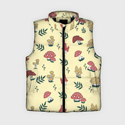 Женский жилет Mushroom, грибы- грибочки