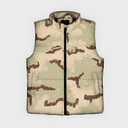 Женский жилет Камуфляж American 3Color Desert PE, цвет: 3D-черный