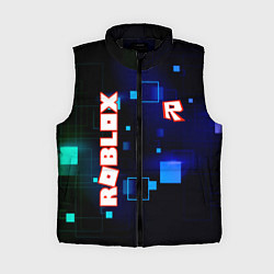 Женский жилет ROBLOX неоновые кубики, цвет: 3D-черный