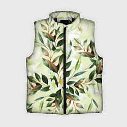 Женский жилет Цветы Липовый Сад, цвет: 3D-черный