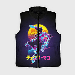 Женский жилет CHAINSAW MAN on the background of the moon