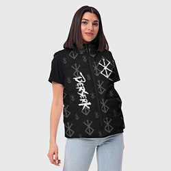 Женский жилет Berserk bleck mask манга, цвет: 3D-черный — фото 2