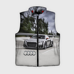 Женский жилет Ауди на скоростном шоссе Audi on the expressway, цвет: 3D-красный
