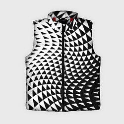 Женский жилет Минималистический авангардный паттерн, цвет: 3D-красный