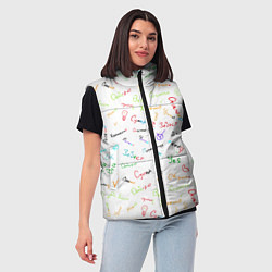 Женский жилет Слова поддержки, цвет: 3D-красный — фото 2