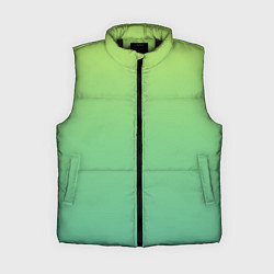 Женский жилет Shades of Green GRADIENT, цвет: 3D-черный
