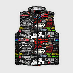 Женский жилет THE TEXTURE OF MUSICAL ROCK BANDS
