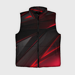 Женский жилет Красно-черный фон, цвет: 3D-черный