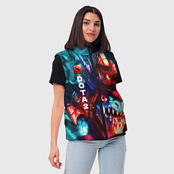 Женский жилет Dota 2 SLARK, цвет: 3D-светло-серый — фото 2