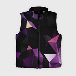 Женский жилет Полигональная магия, цвет: 3D-светло-серый