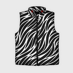 Женский жилет Волнистые Листы, цвет: 3D-красный