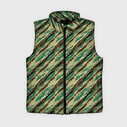 Женский жилет Абстрактный узор камуфляжной расцветки, цвет: 3D-черный