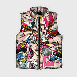 Женский жилет Twisted pop atr pattern, цвет: 3D-светло-серый