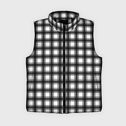 Женский жилет Black and white trendy checkered pattern