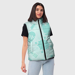 Женский жилет Медицинские профессии, цвет: 3D-светло-серый — фото 2
