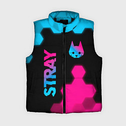Женский жилет Stray: Neon Gradient, цвет: 3D-черный