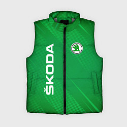Женский жилет Skoda abstraction sport, цвет: 3D-светло-серый