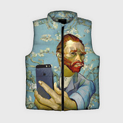 Женский жилет Ван Гог Селфи - Арт Портрет, цвет: 3D-светло-серый
