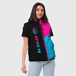 Женский жилет AC Milan - neon gradient: по-вертикали, цвет: 3D-черный — фото 2