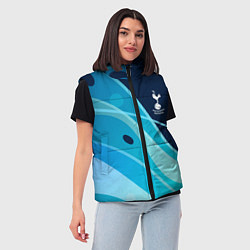 Женский жилет Tottenham hotspur Абстракция, цвет: 3D-светло-серый — фото 2