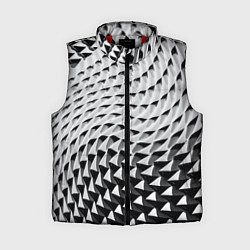Женский жилет Серебряная ребристая поверхность