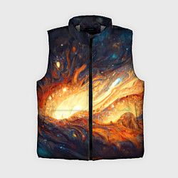 Женский жилет Центр вселенной - Абстракция, цвет: 3D-светло-серый