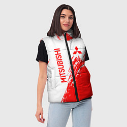 Женский жилет Mitsubishi - красная текстура, цвет: 3D-красный — фото 2