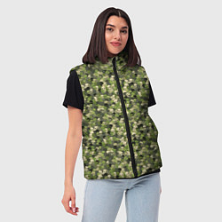 Женский жилет Милитари череп мини, цвет: 3D-красный — фото 2