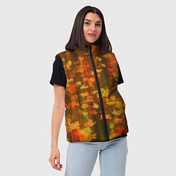 Женский жилет Осеннее золото, цвет: 3D-светло-серый — фото 2