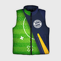 Женский жилет Bayern football field, цвет: 3D-черный