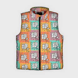 Женский жилет Пузырь поп арт, цвет: 3D-красный