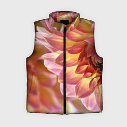 Женский жилет Оранжевые георгины лепестки