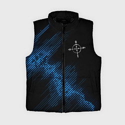 Женский жилет Megadeth звуковая волна, цвет: 3D-черный