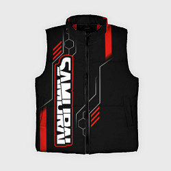 Женский жилет Samurai - Красный техно - Киберпанк