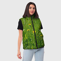 Женский жилет Солнечные одуванчики, цвет: 3D-светло-серый — фото 2