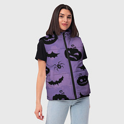 Женский жилет Ужасы ночи, цвет: 3D-светло-серый — фото 2