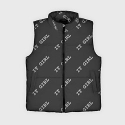Женский жилет Программисты - IT GIRL, цвет: 3D-черный