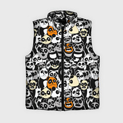 Женский жилет Злобные панды, цвет: 3D-светло-серый