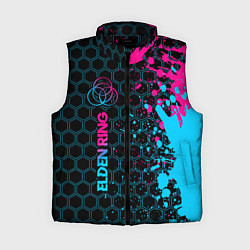 Женский жилет Elden Ring - neon gradient: по-вертикали, цвет: 3D-черный