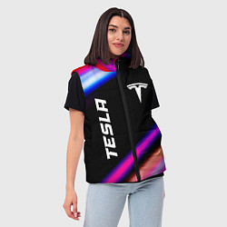 Женский жилет Tesla speed lights, цвет: 3D-черный — фото 2