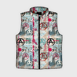 Женский жилет Анархия и панки, цвет: 3D-красный
