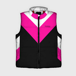 Женский жилет FIRM черный с розовой вставкой