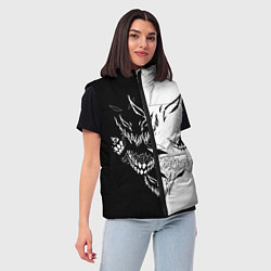 Женский жилет Drain Face ZXC, цвет: 3D-красный — фото 2