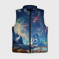 Женский жилет Горы и бескрайний космос